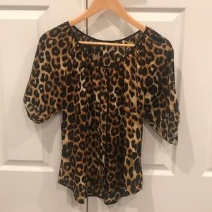Express cheetah top